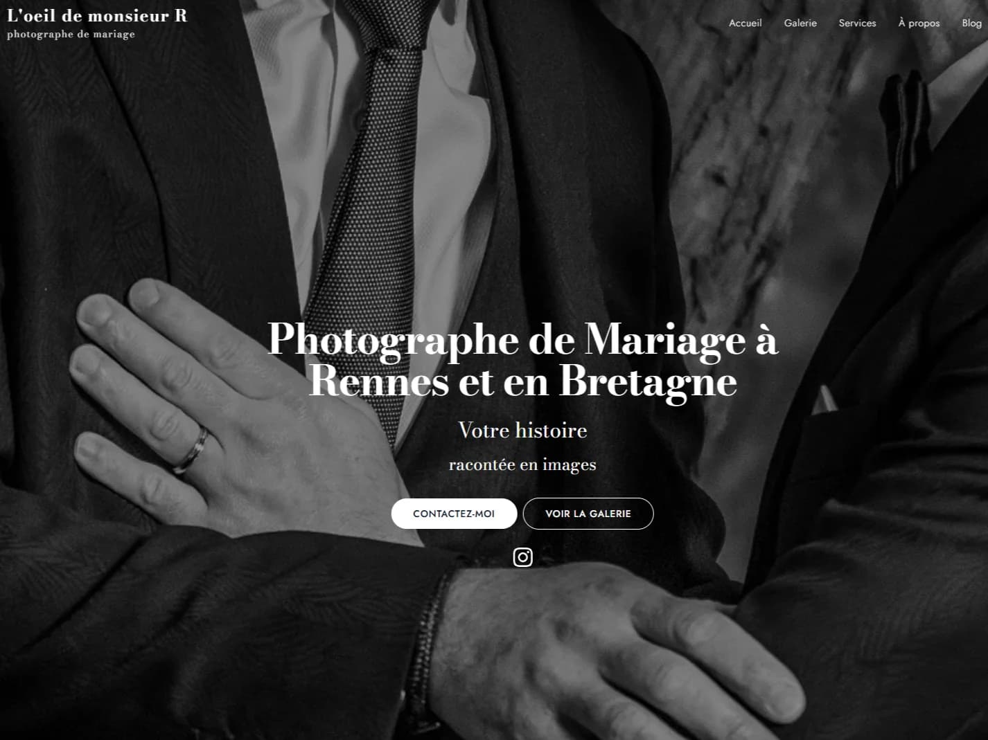 Site L’Œil de Monsieur R — portfolio photographe de mariage