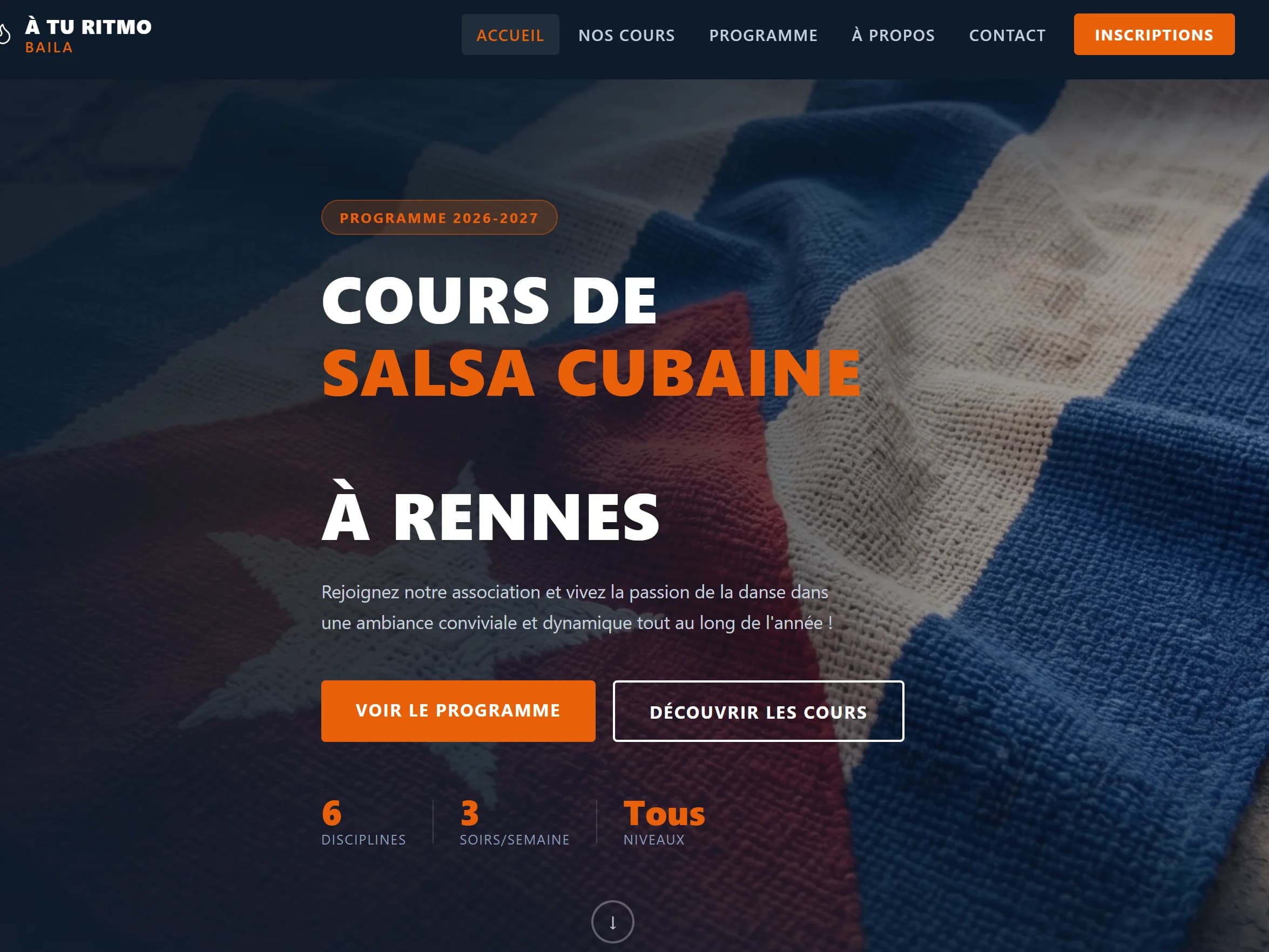 Site Aturitmobaila (salsacubaine.fr) — école de salsa cubaine